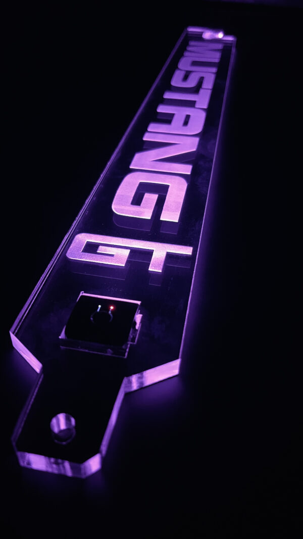 Mustang GT Hood Prop Acrylic Purple