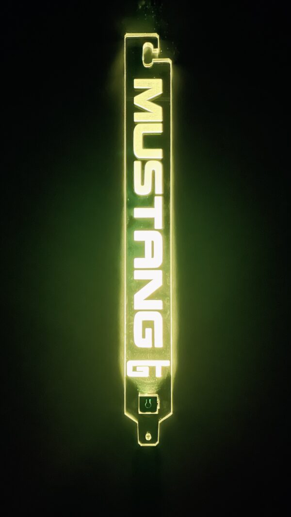 Mustang GT Hood Prop Acrylic Yellow