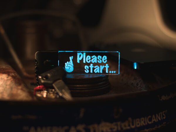 Please Start... LED Keychain
