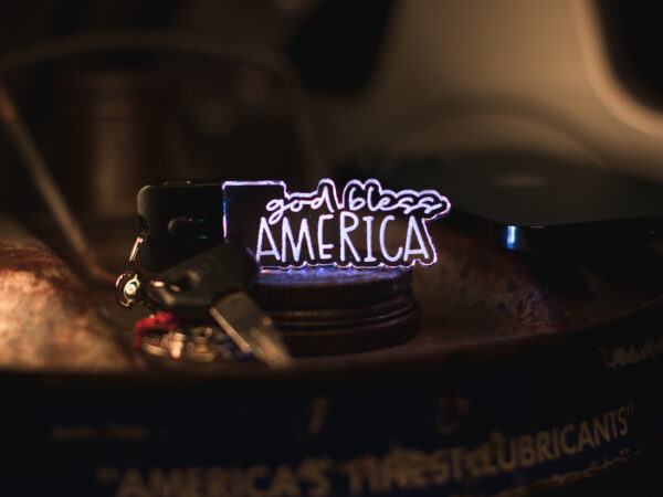 God Bless America LED Keychain - Image 3