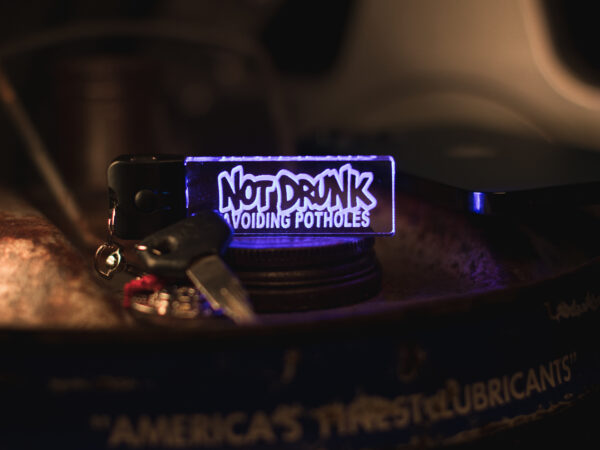 Not Drunk, Just Avoiding Potholes LED Keychain - Image 3
